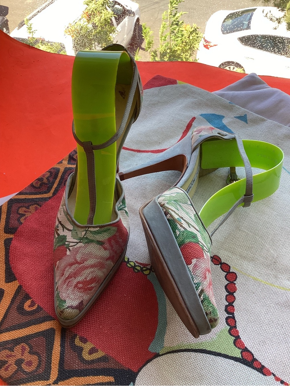Vintage 90s Luciano Padovan T strap heels